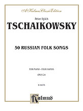 50 Russian Folk Songs piano sheet music cover